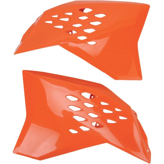 144 SX (2007 - 2008) orange radiator covers for ktm sx/sx-f/exc | UFO