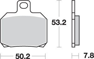 1290 SUPER DUKE R (2014 - 2022) brakepads sintered rear | SBS