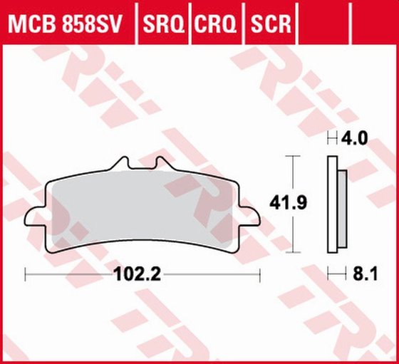 890 DUKE R (2020 - 2022) carbon race brake pad | TRW