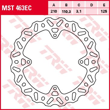 FREERIDE 350 (2012 - 2017) wave brake rotor | TRW