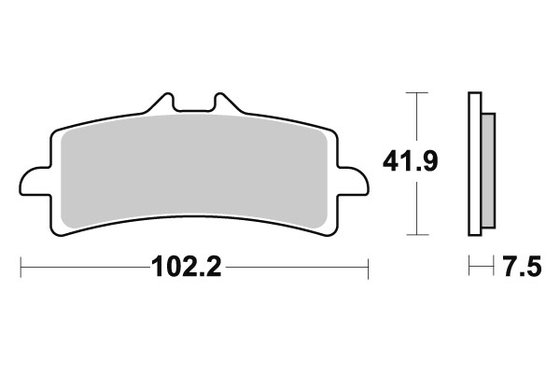 1190 RC8 (2008 - 2015) sbs stabdžių kaladėlės dual sinter | SBS