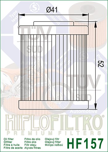 520 SX (1999 - 2002) alyvos filtras | Hiflofiltro