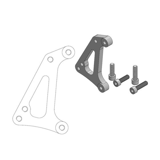 250 SX (2000 - 2022) supermoto sm racing 320 mm disko adapteris 4 stūmoklių suportams | MOTO-MASTER