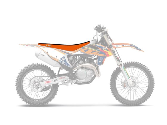 125 SX (2019 - 2022) blackbird racing sėdynės užvalkalas ktm 2019, juodos/oranžinės spalvos | BLACKBIRD RACING