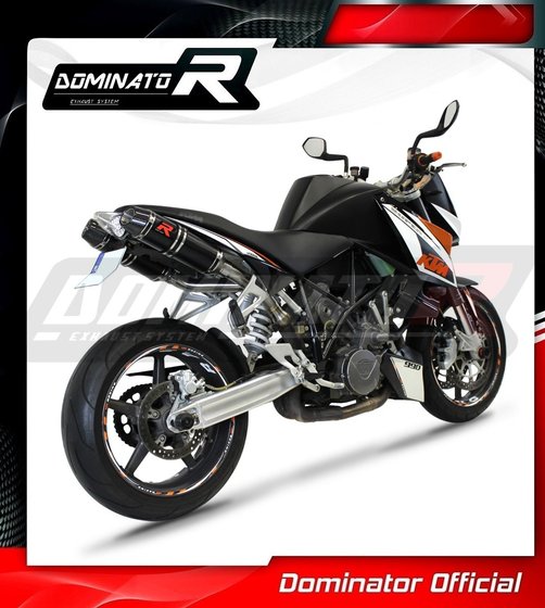 990 SUPER DUKE (2005 - 2013) exhaust silencer hp3 black | Dominator