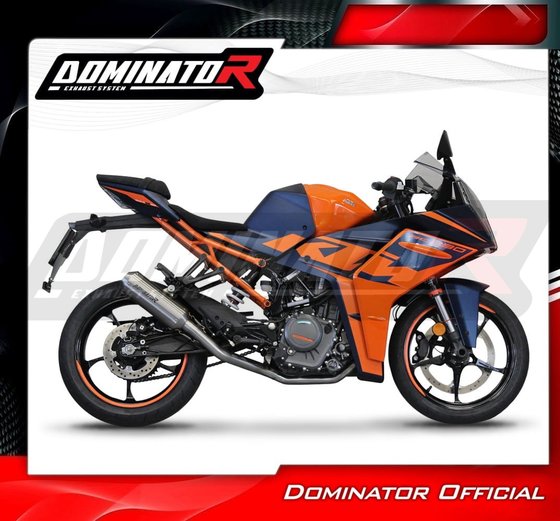 RC 390 (2022 - 2023) full exhaust system silencer ov g2 + db killer | Dominator