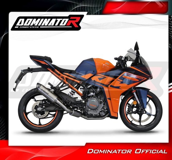 RC 390 (2022 - 2023) full exhaust system ex silencer hp8 + db killer | Dominator