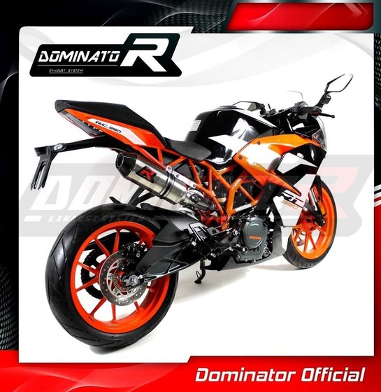 RC 390 (2017 - 2020) exhaust silencer hp3 hi level | Dominator