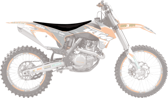 350 EXC F (2012 - 2022) piramidės formos sėdynės užvalkalas juodas | BLACKBIRD RACING