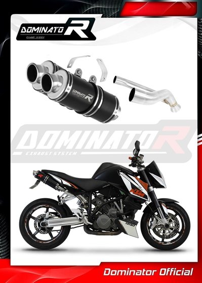 990 SUPER DUKE (2005 - 2013) exhaust silencer gp1 black | Dominator