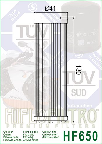 1190 RC8 (2009 - 2011) "hiflo" alyvos filtras hf650 | Hiflofiltro