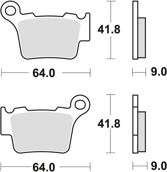 350 EXC F (2012 - 2023) sukepinto metalo bekelės stabdžių trinkelės | TRW