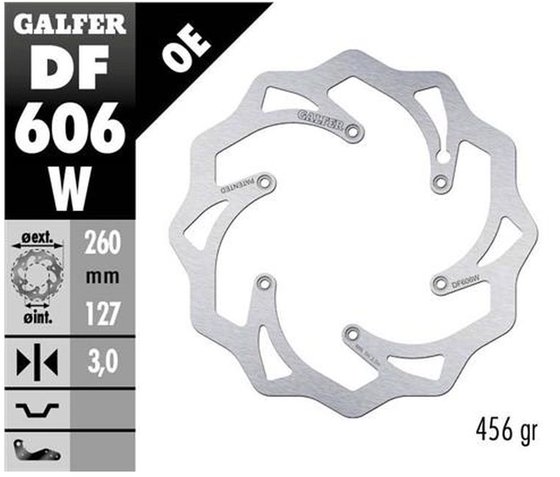 250 SX (1990 - 2006) fiksuotos bangos stabdžių rotorius | GALFER