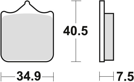 690 SMC (2007 - 2013) sukepinto metalo stabdžių trinkelės | TRW