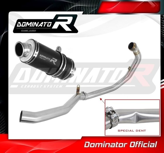 390 ADVENTURE (2020 - 2022) exhaust full system silencer gp1 black | Dominator