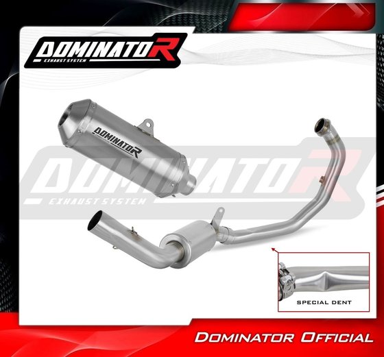 RC 390 (2022 - 2023) full exhaust system ex silencer ov g2 + db killer | Dominator