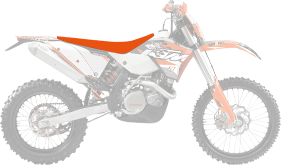 250 EXC (2006 - 2019) pyramid seat cover orange | BLACKBIRD RACING