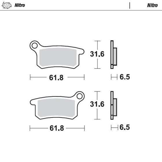 65 SX (2002 - 2022) nitro offroad brake pad | MOTO-MASTER