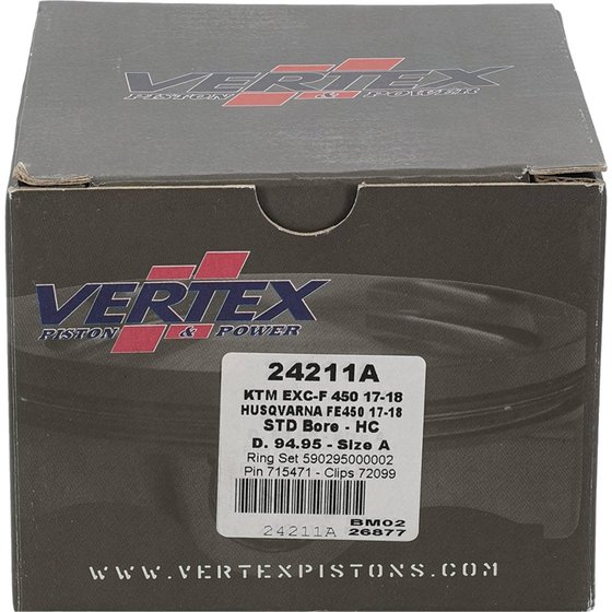 450 EXC-F (2017 - 2022) forged high compression piston kit | Vertex