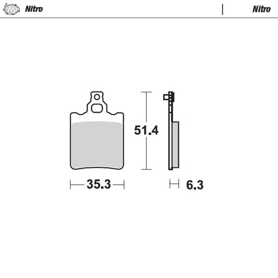 65 SX (2000 - 2003) nitro offroad brake pad | MOTO-MASTER