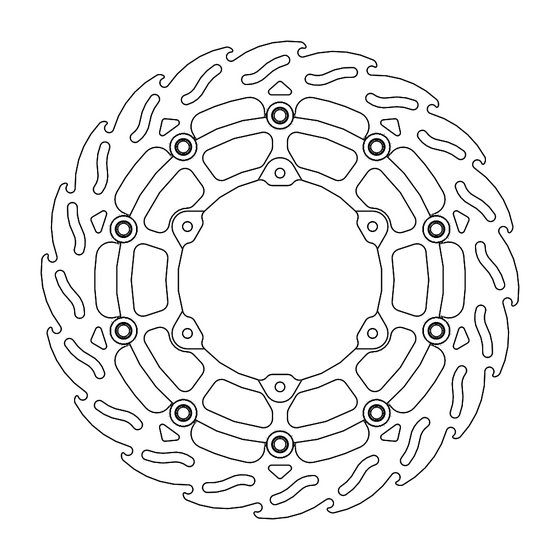 690 SMC (2014 - 2022) floating brake disc flame | MOTO-MASTER