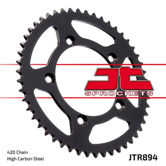 65 SX (2000 - 2021) rear replacement sprocket - 50 teeth, 420 pitch, black | JT Sprockets