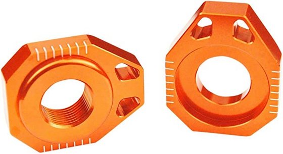 250 EXC F (2002 - 2023) scar axle blocks - ktm orange color | SCAR