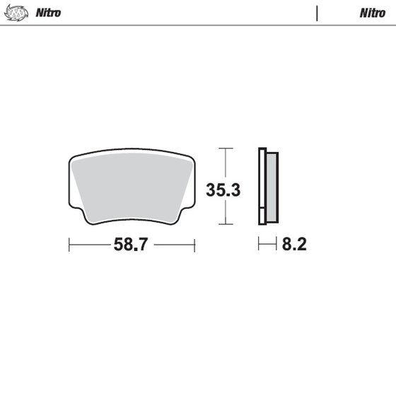 450 XC-ATV (2008 - 2010) nitro atv brake pad | MOTO-MASTER