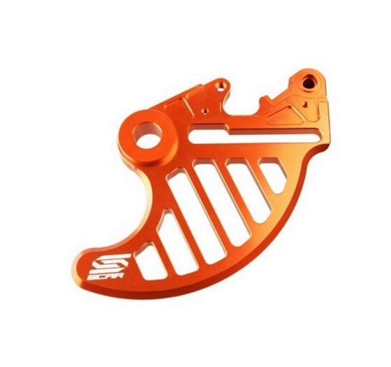 250 EXC (2004 - 2023) scar rear disc guard - exc excf te fe gasgas - orange color | SCAR