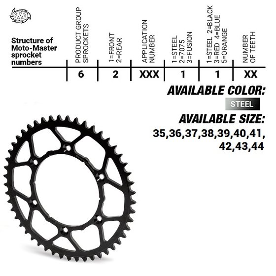 50 (all models) (2002 - 2013) rear sprocket 42t | MOTO-MASTER