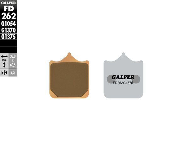 990 SUPER DUKE (2006 - 2011) sport sinter brake pad | GALFER