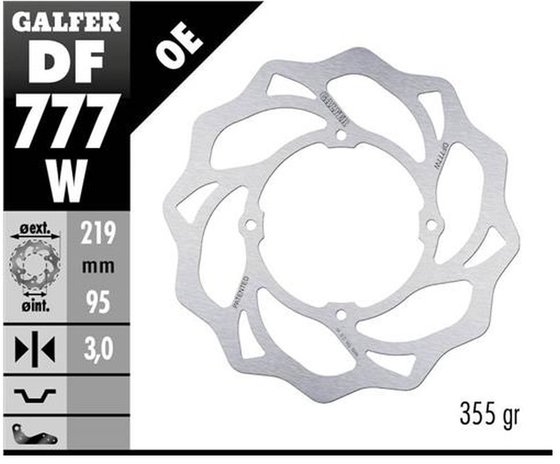 85 SX (2007 - 2020) fixed wave brake rotor | GALFER